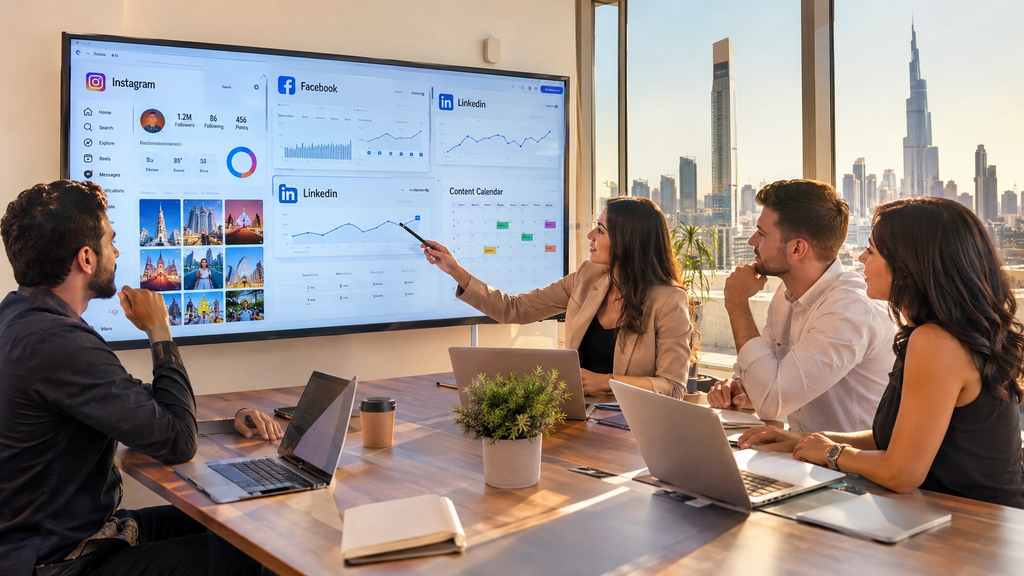 Boost Hive Marketing social media team Dubai