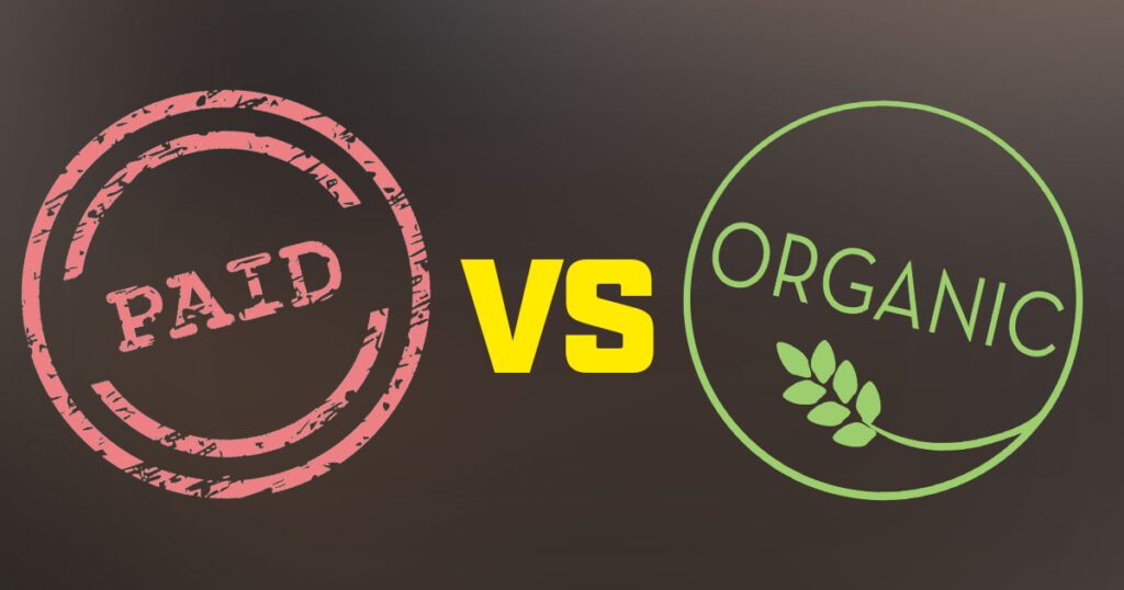 Paid vs organic marketing in Dubai