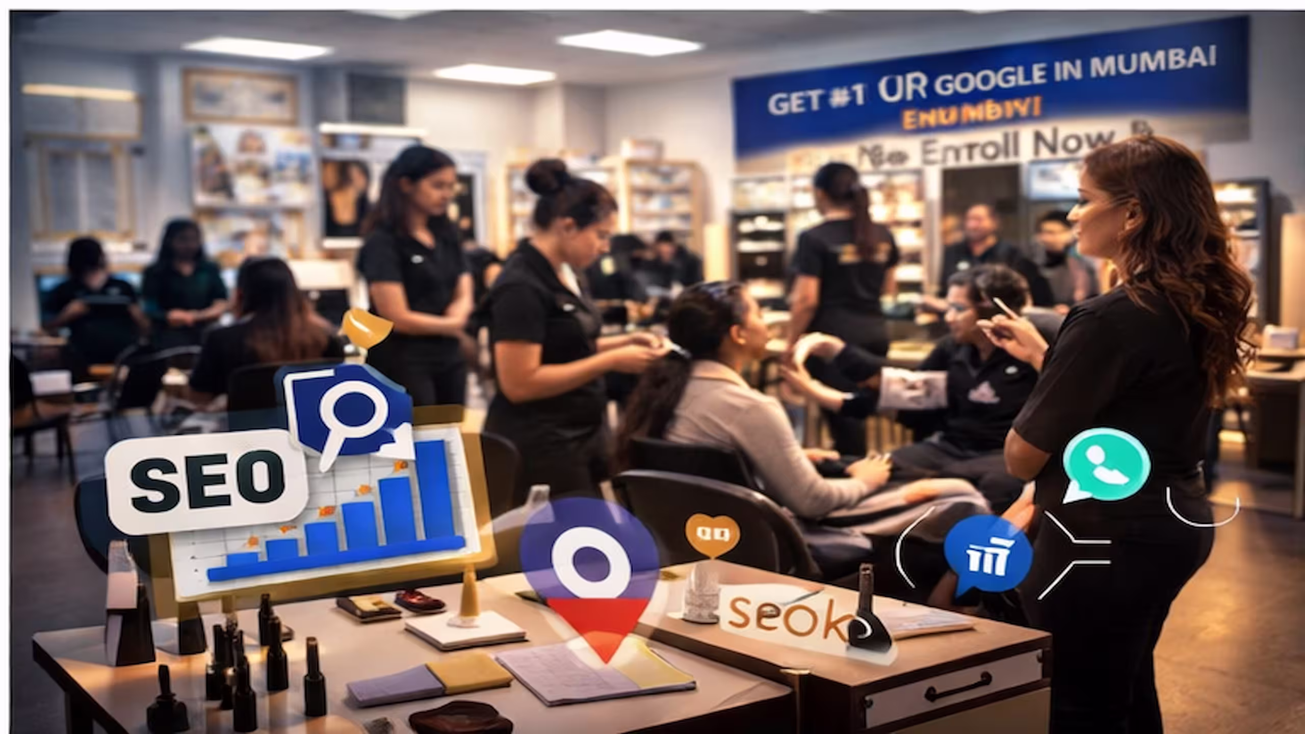 Digital Marketing Agency in Dubai beauty school Google Maps ranking