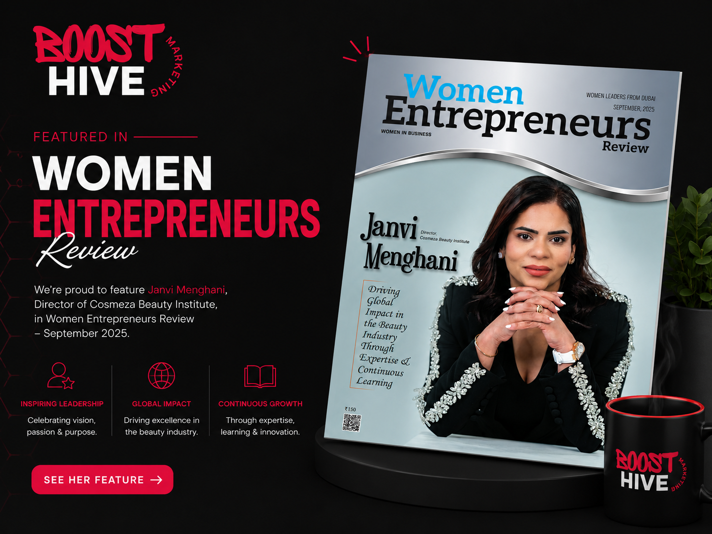Cosmeza Beauty Institute - Founder feature, Women entrepreneurs review magazine Dubai 2025