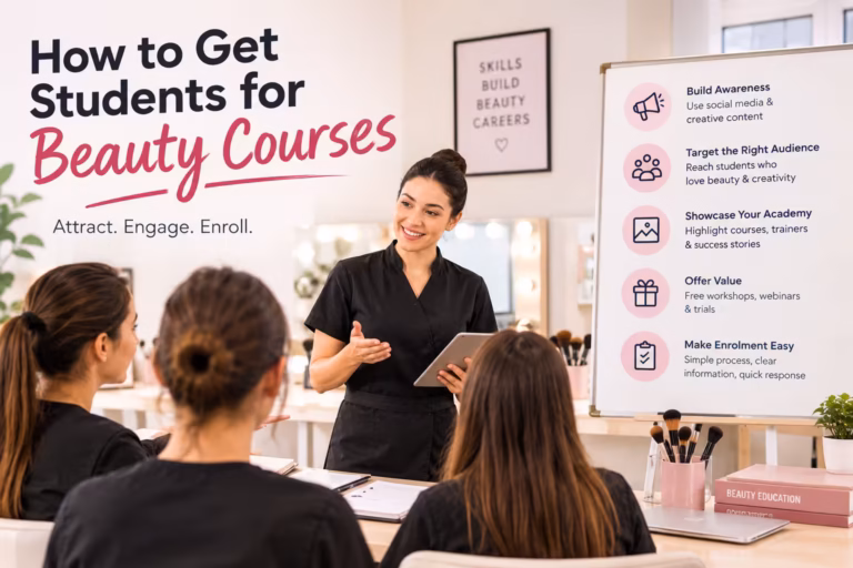 how to get students for beauty courses